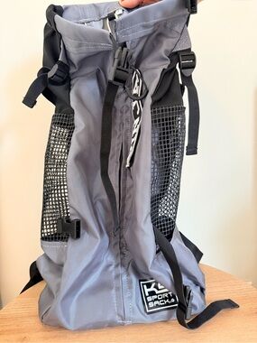 K9 Sport Sack Dog Backpack Carrier Gray Black Size Large
